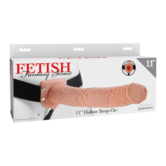 Strap-On Hueco 28 cm Claro/Negro Pipedream Extensión Grande