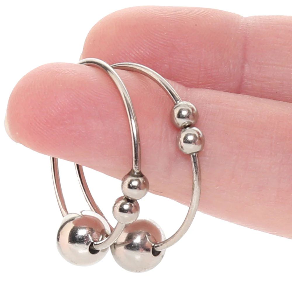 Fetish Fantasy Series Nipple Bull Rings – Silver