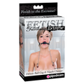 Fetish Fantasy Extreme Deluxe Ball Gag and Nipple Clamps – SILVER/BLACK