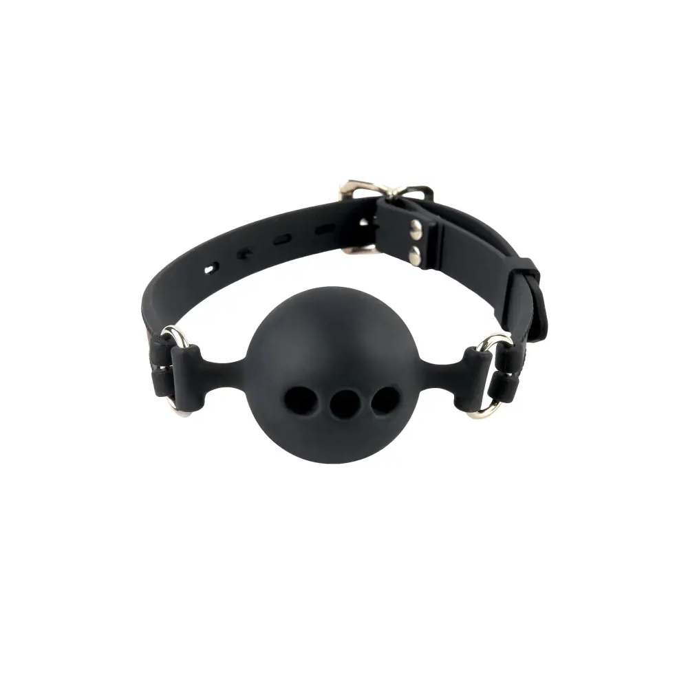 Fetish Fantasy Extreme Silicone Breathable Ball GAG Small – Black