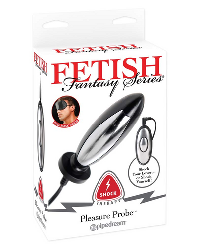 Sonda de Placer Shock Therapy Negro/Plata Pipedream BDSM