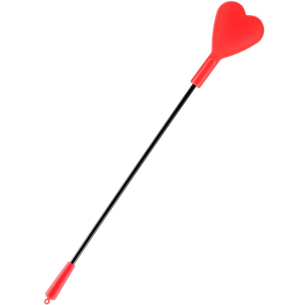 Fetish Fantasy Series Silicone Heart Flapper – RED/BLACK