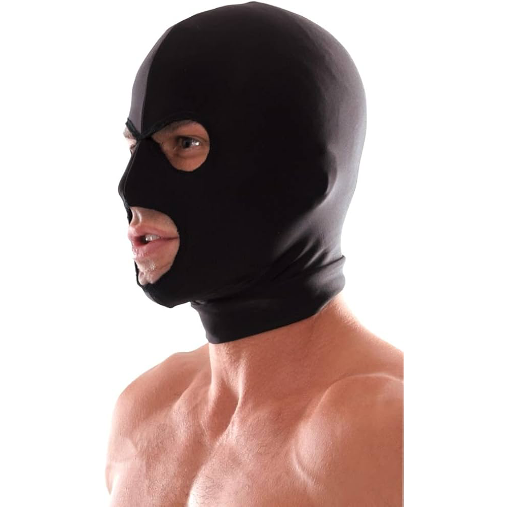 Capucha Spandex 3 Agujeros Negro Pipedream BDSM