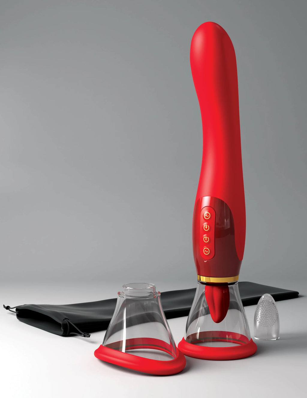 Succionador Her Ultimate Pleasure Rojo/Oro 24K