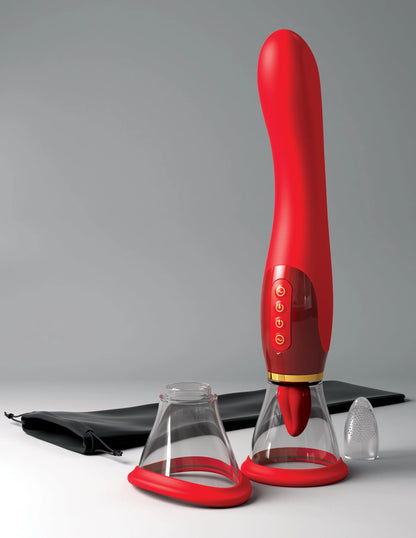 Succionador Her Ultimate Pleasure Rojo/Oro 24K