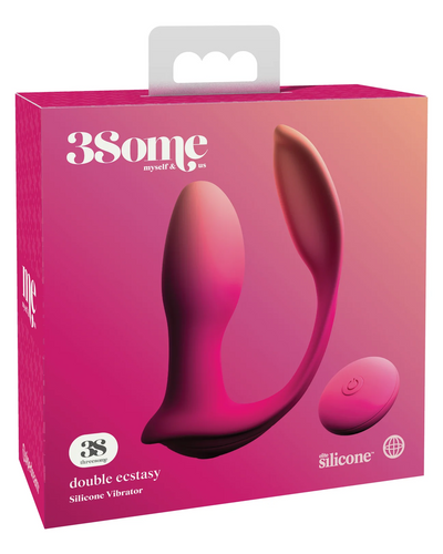 Vibrador Double Ecstasy Pipedream Rosa – Doble Estimulación