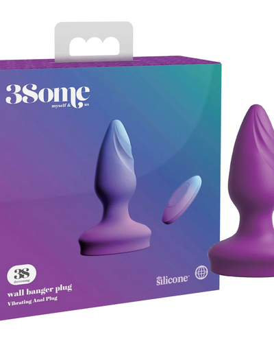 Plug Anal Wall Banger Pipedream Morado con Ventosa