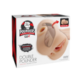 Masturbador Masculino PDX Plus Double Pounder Vibrating Squeeze Stroker – Claro