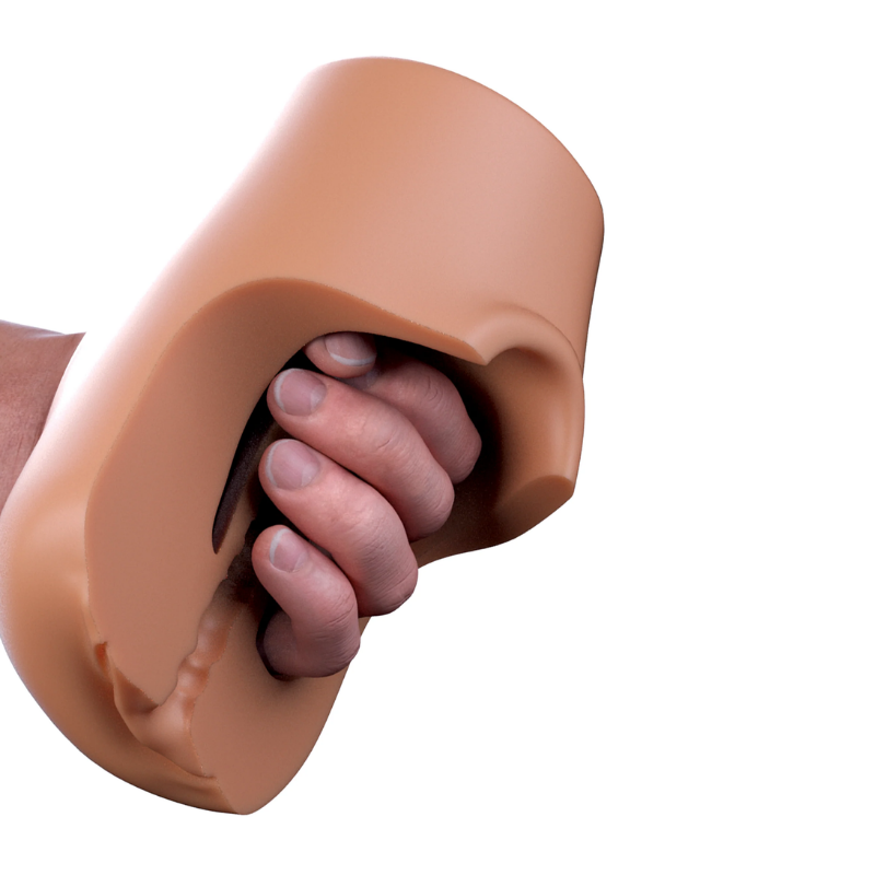 Masturbador Squeeze Pussy Pounder – Tono Café | Pipedream PDX Plus