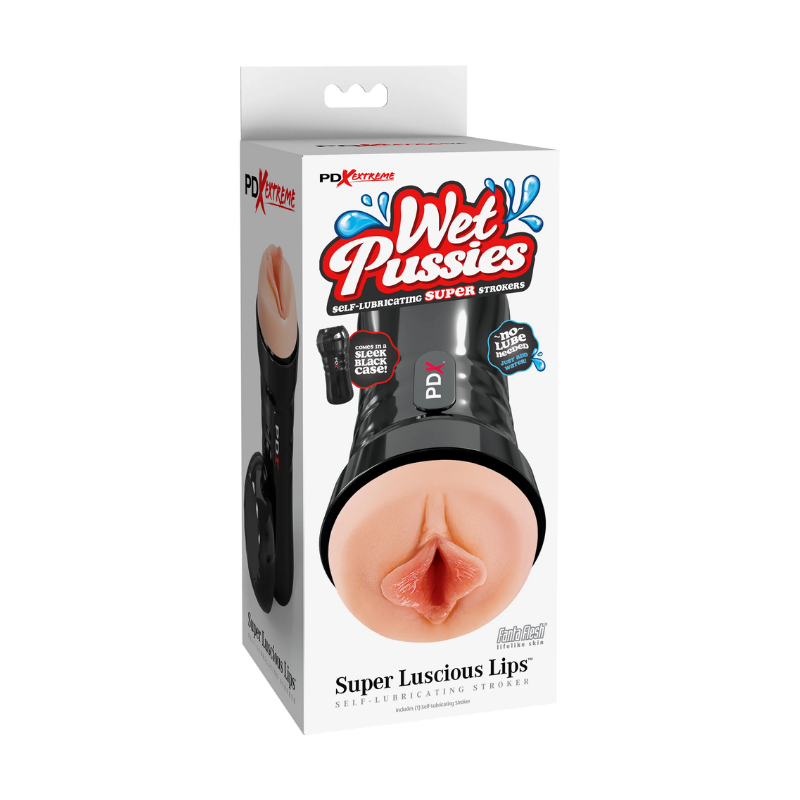 Masturbador Autolubricante Super Luscious Lips – Tono Claro | Pipedream PDX