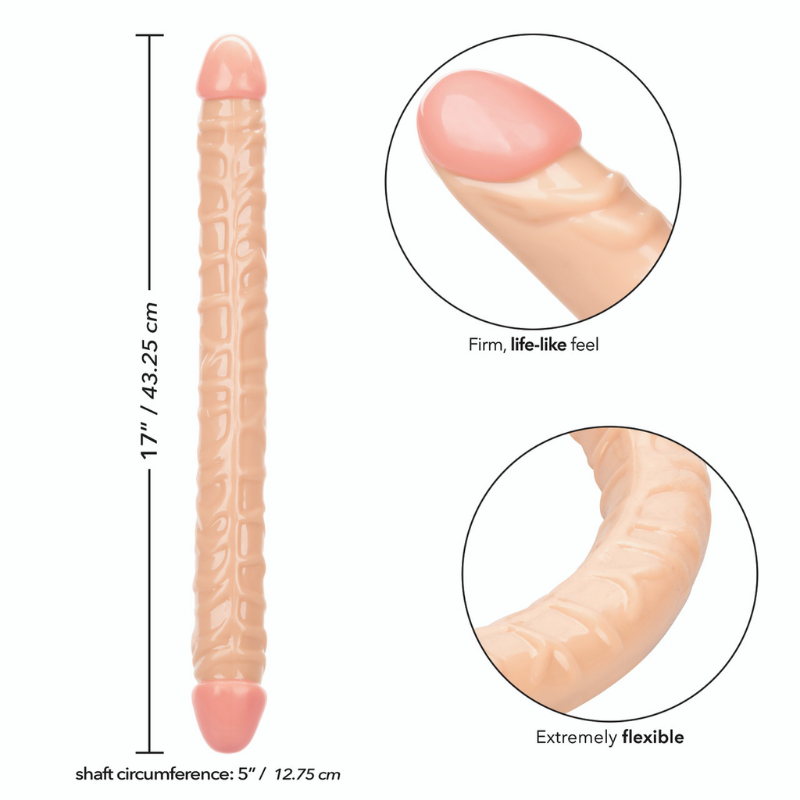 Consolador Realista SIZE QUEEN / 43 CM – Marfil