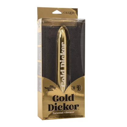 Naughty Bits® Gold Dicker™ Personal Vibrator