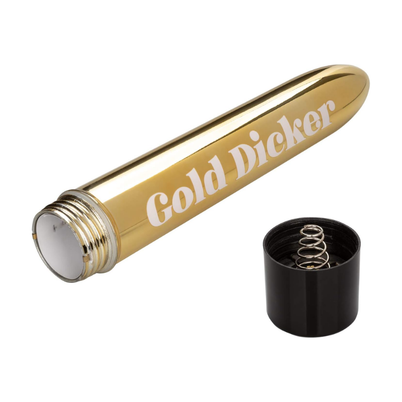 Naughty Bits® Gold Dicker™ Personal Vibrator