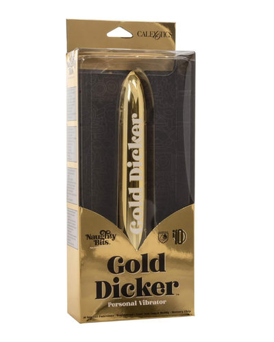 Naughty Bits® Gold Dicker™ Personal Vibrator