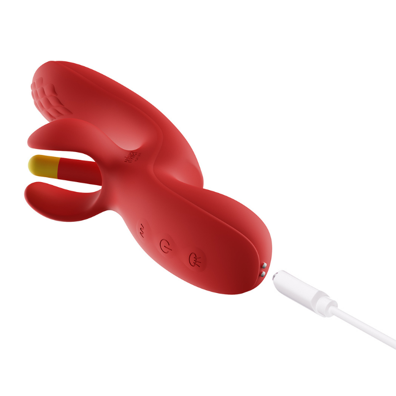 Vibrador Fortexa Red con Tapping Finger Multiorgásmico - Honey Play Box - Imagen 3 | La Juguetería de Adultos