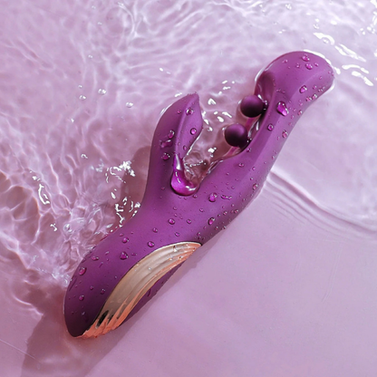 Vibrador Rabbit con Bolas G-Iggle Gem Purple
