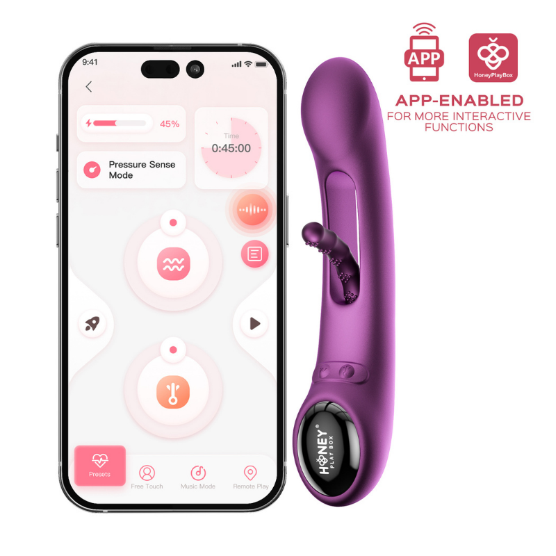 Vibrador Tapping G-Spot con App Tempo Purple - Honey Play Box - Imagen 2 | La Juguetería de Adultos