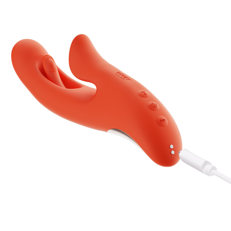 Vibrador Tapping Three-in-One con App Tressa Orange - Honey Play Box - Imagen 3 | La Juguetería de Adultos