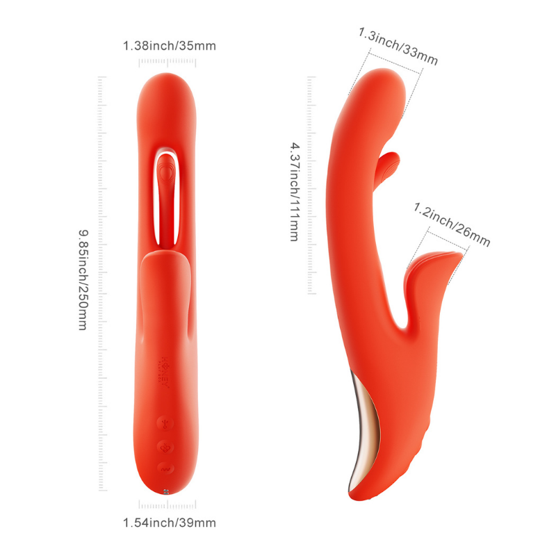 Vibrador Tapping Three-in-One con App Tressa Orange - Honey Play Box - Imagen 4 | La Juguetería de Adultos