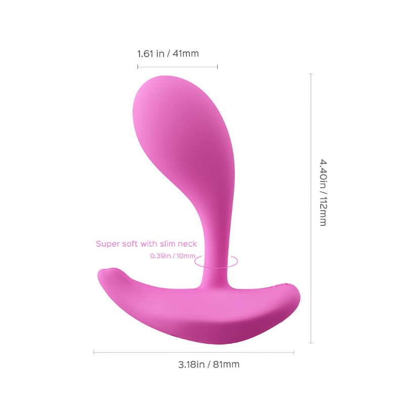 Vibrador Portátil Oly 2 Pale Pink con App - Honey Play Box - Imagen 5 | La Juguetería de Adultos