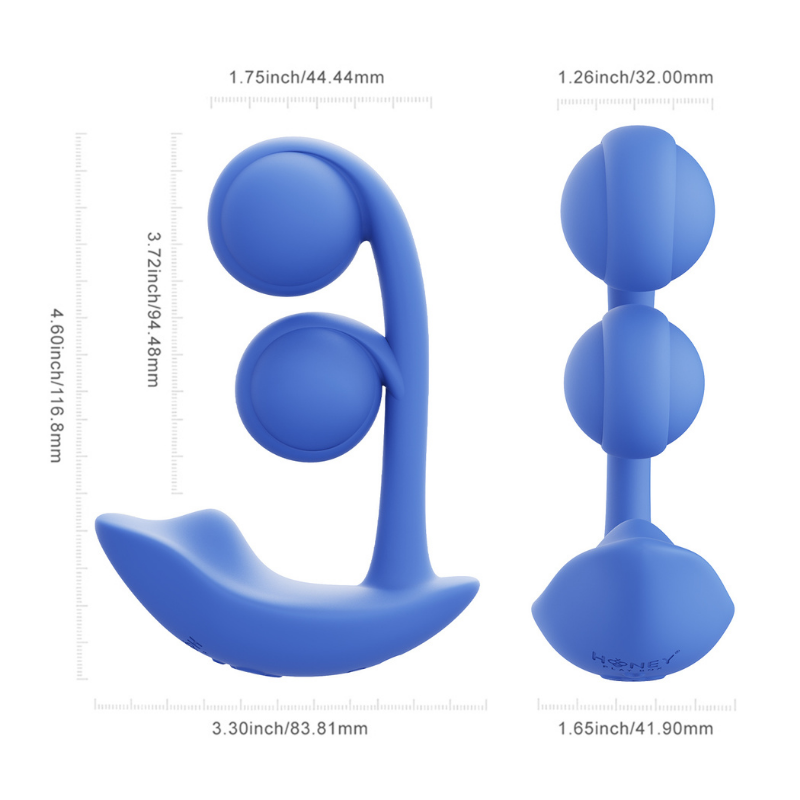 Vibrador Dual Wearable Melody Cobalt Blue - Honey Play Box - Imagen 4 | La Juguetería de Adultos