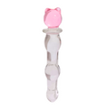 Varita Estimulante de Cristal con Gato Rosa - SToys Novelties | La Juguetería de Adultos