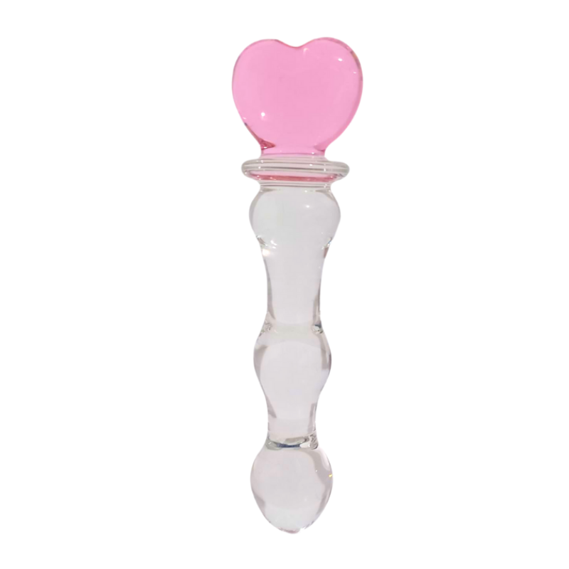 Plug Estimulante de Cristal con Corazón Rosa - SToys Novelties | La Juguetería de Adultos