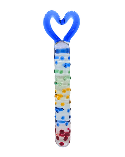 Dildo Multicolor con Agarre de Corazón