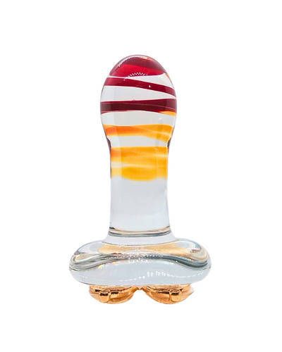 Plug Anal de Cristal con Mariposa