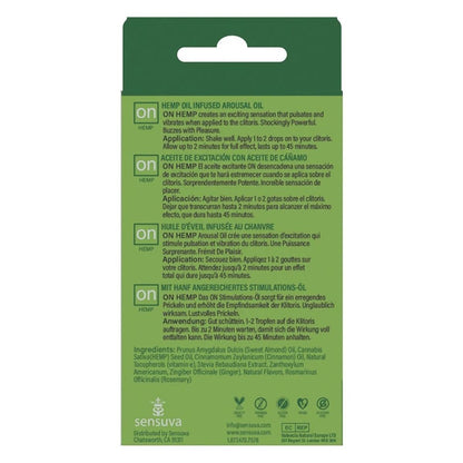 Aceite estimulante Sensuva On Hemp 5 ml