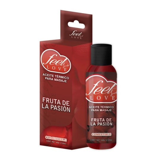 Comprar aceite térmico para masaje comestible sabor fruta de la pasión