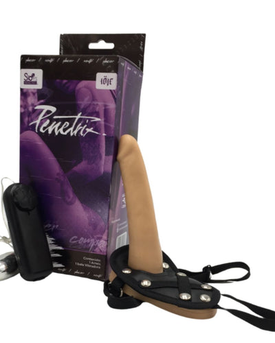 Arnés con dildo vibrador y control remoto Penetrix