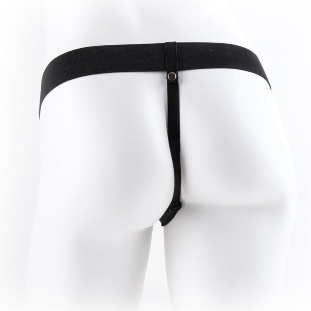 Strap-On Hueco 23 cm con Testículos Claro/Negro Pipedream - Pipedream - Imagen 4 | La Juguetería de Adultos