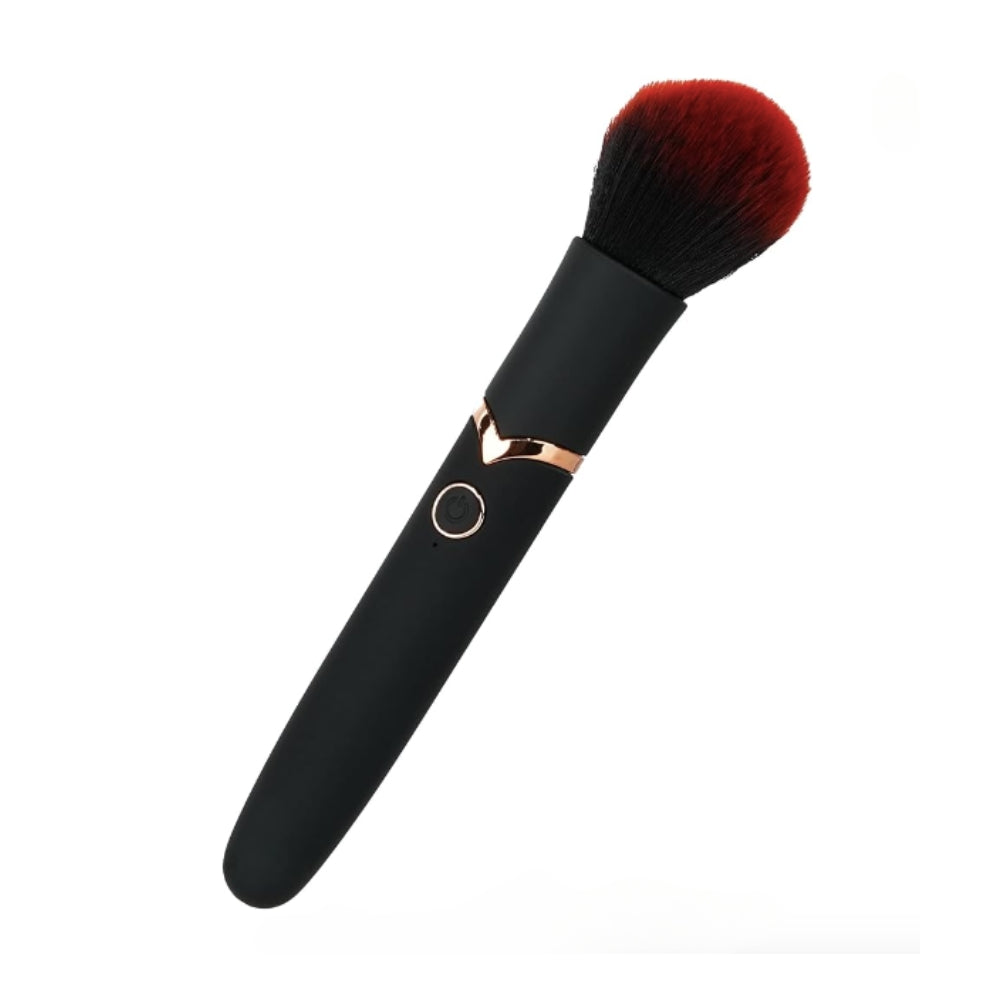 Bala vibradora discreta en forma de brocha negra Beauty Vibes