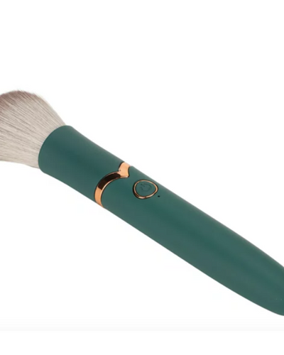 Bala vibradora discreta en forma de brocha verde Beauty Vibes