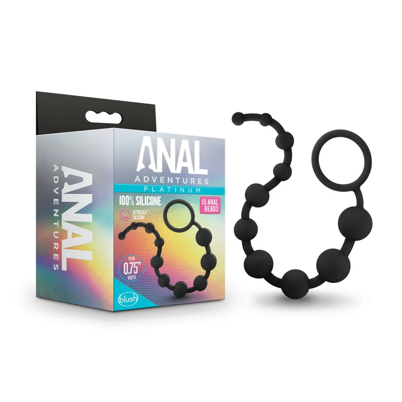 Bolas Anales Grandes Anal Adventures Platinum – Negro - Blush | La Juguetería de Adultos