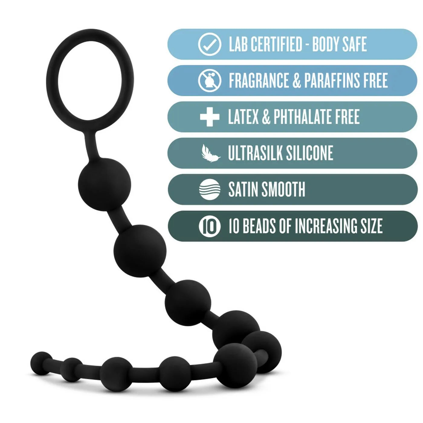 Bolas Anales Grandes Anal Adventures Platinum – Negro - Blush - Imagen 6 | La Juguetería de Adultos