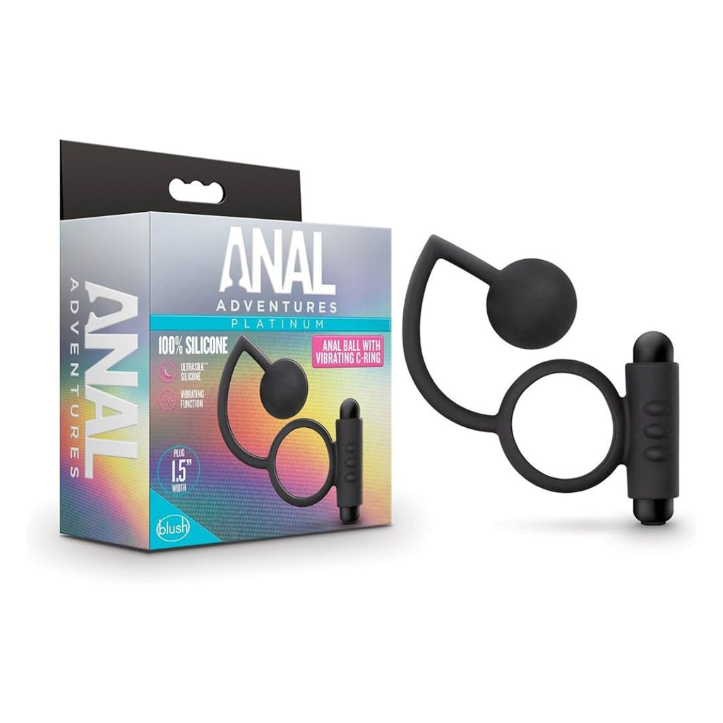Bola anal con anillo vibrador Anal Adventures - Blush - Imagen 3 | La Juguetería de Adultos