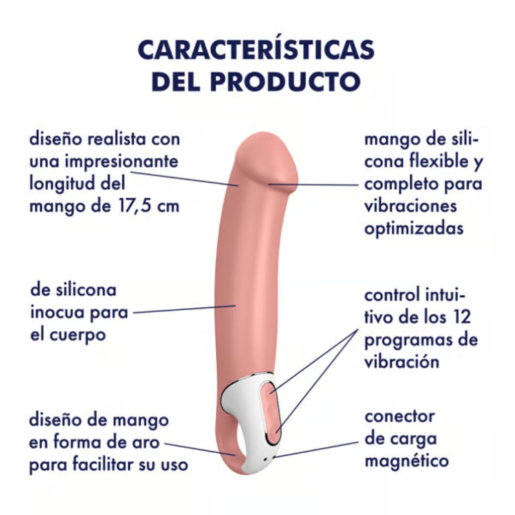 Consolador vibrador Satisfyer Master XXL - Imagen 3 | La Juguetería de Adultos