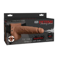 Dildo con correa Squirting Hollow Strap-On Tan 21 cm - Pipedream | La Juguetería de Adultos