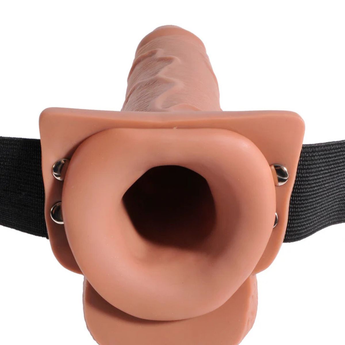 Dildo con correa Squirting Hollow Strap-On Tan 21 cm - Pipedream - Imagen 3 | La Juguetería de Adultos