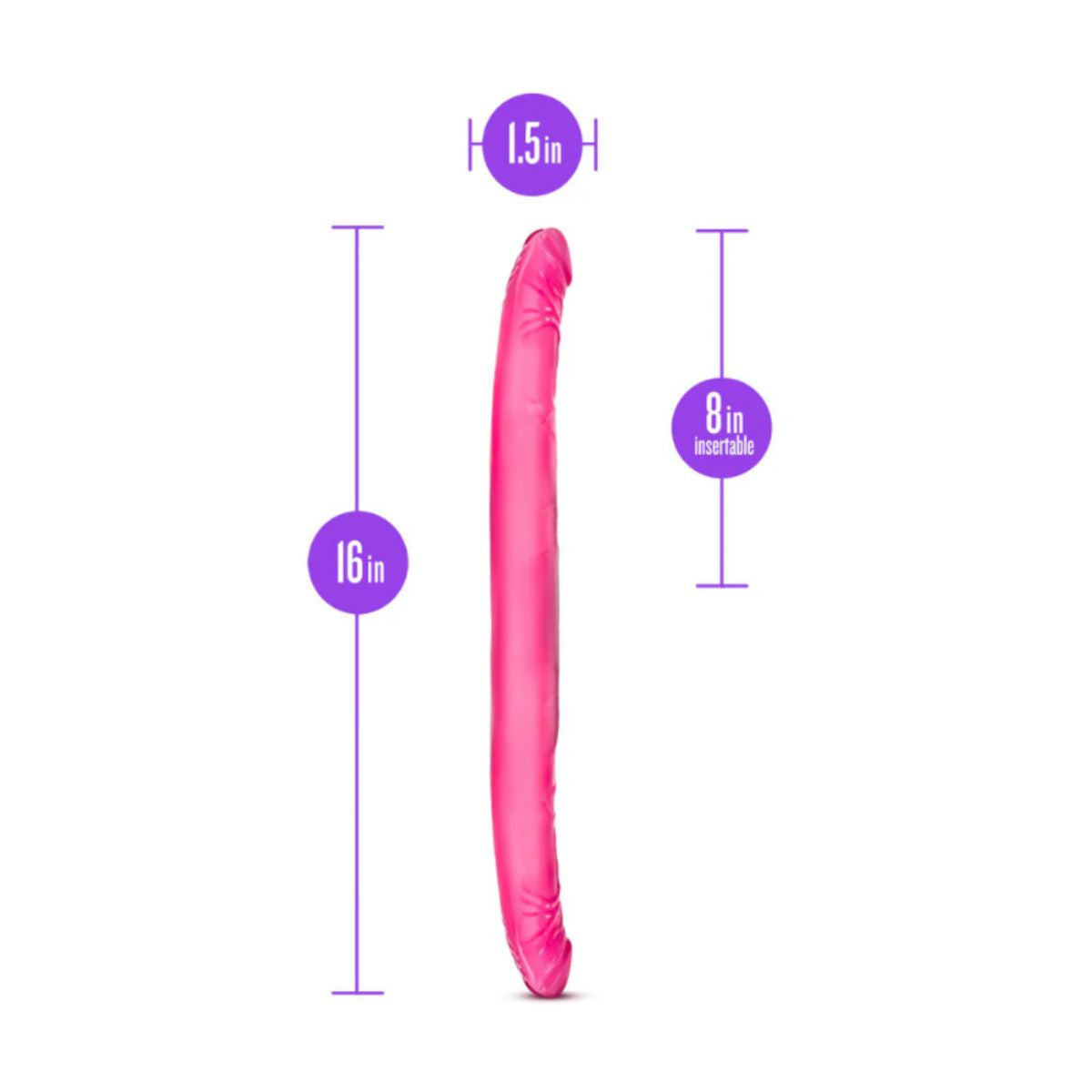 Dildo doble B Yours 40 cm. - Blush - Imagen 2 | La Juguetería de Adultos