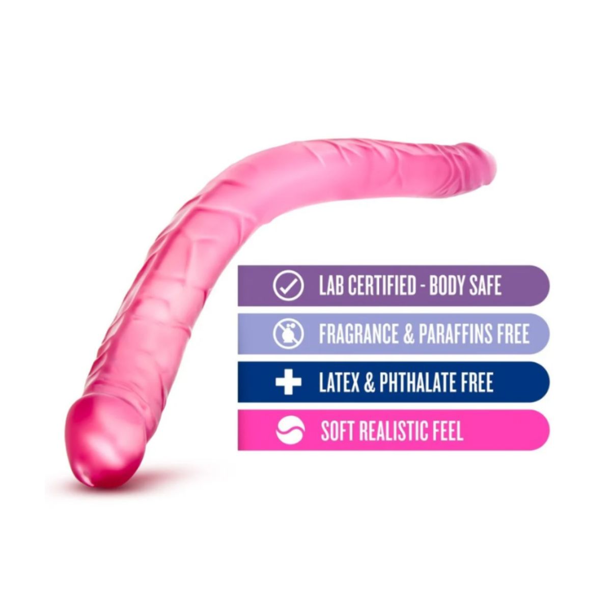 Dildo doble B Yours 40 cm. - Blush - Imagen 3 | La Juguetería de Adultos