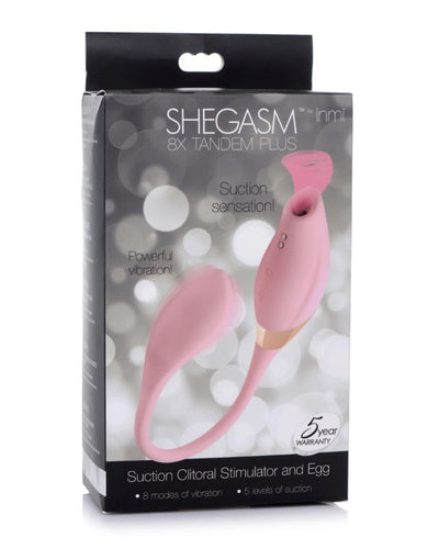Estimulador Succión + Huevo Shegasm 8X INMI