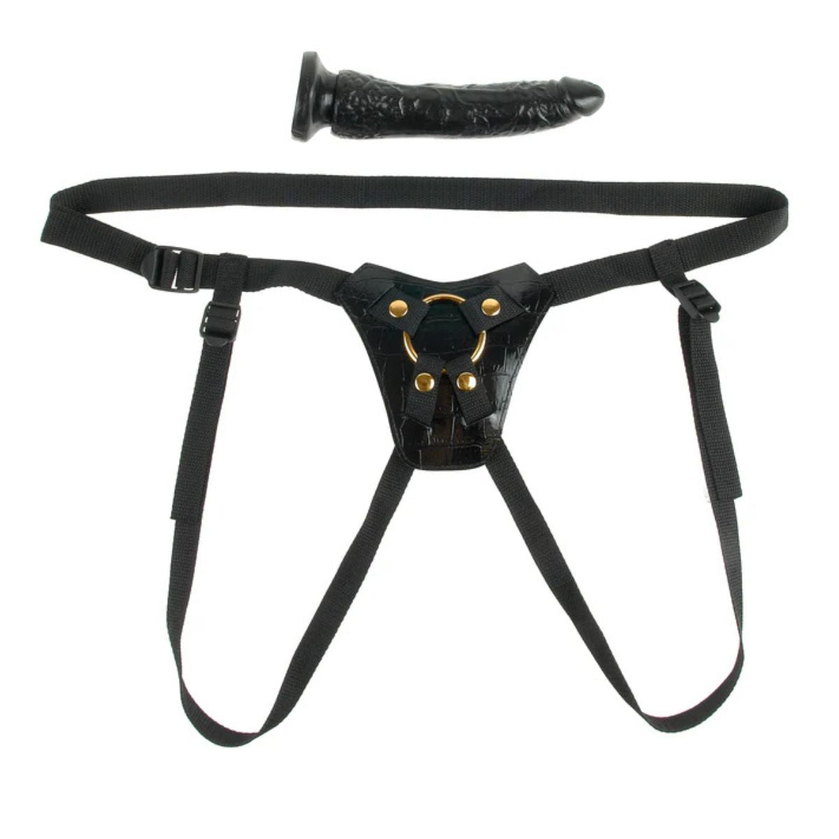 Fetish Fantasy Gold Designer Strap-on Black