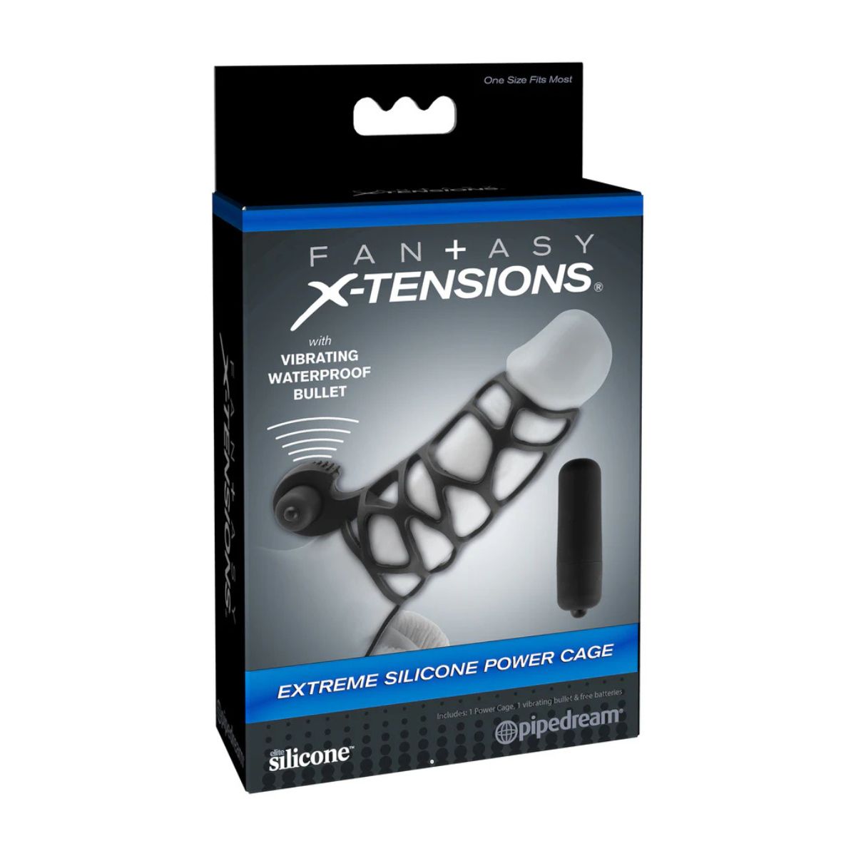 Funda de red Extreme Fantasy X-Tensions con bala vibradora - Pipedream | La Juguetería de Adultos