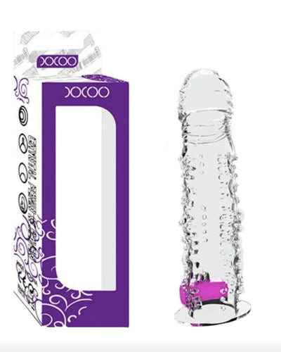 Funda para pene con vibrador Crystal Sleeve XXOO