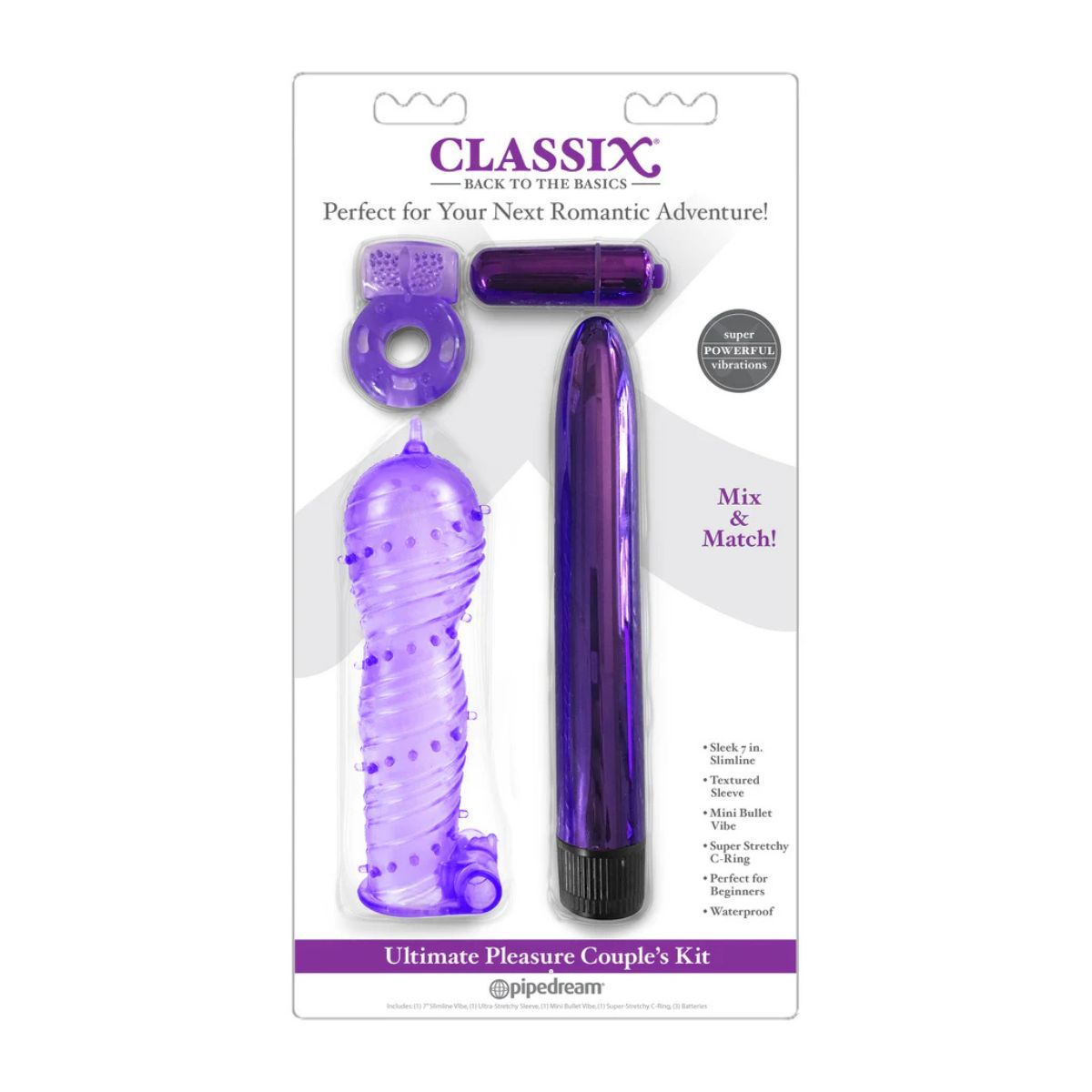 Kit para parejas Classixs Ultimate Preasure Purple | La Juguetería de Adultos