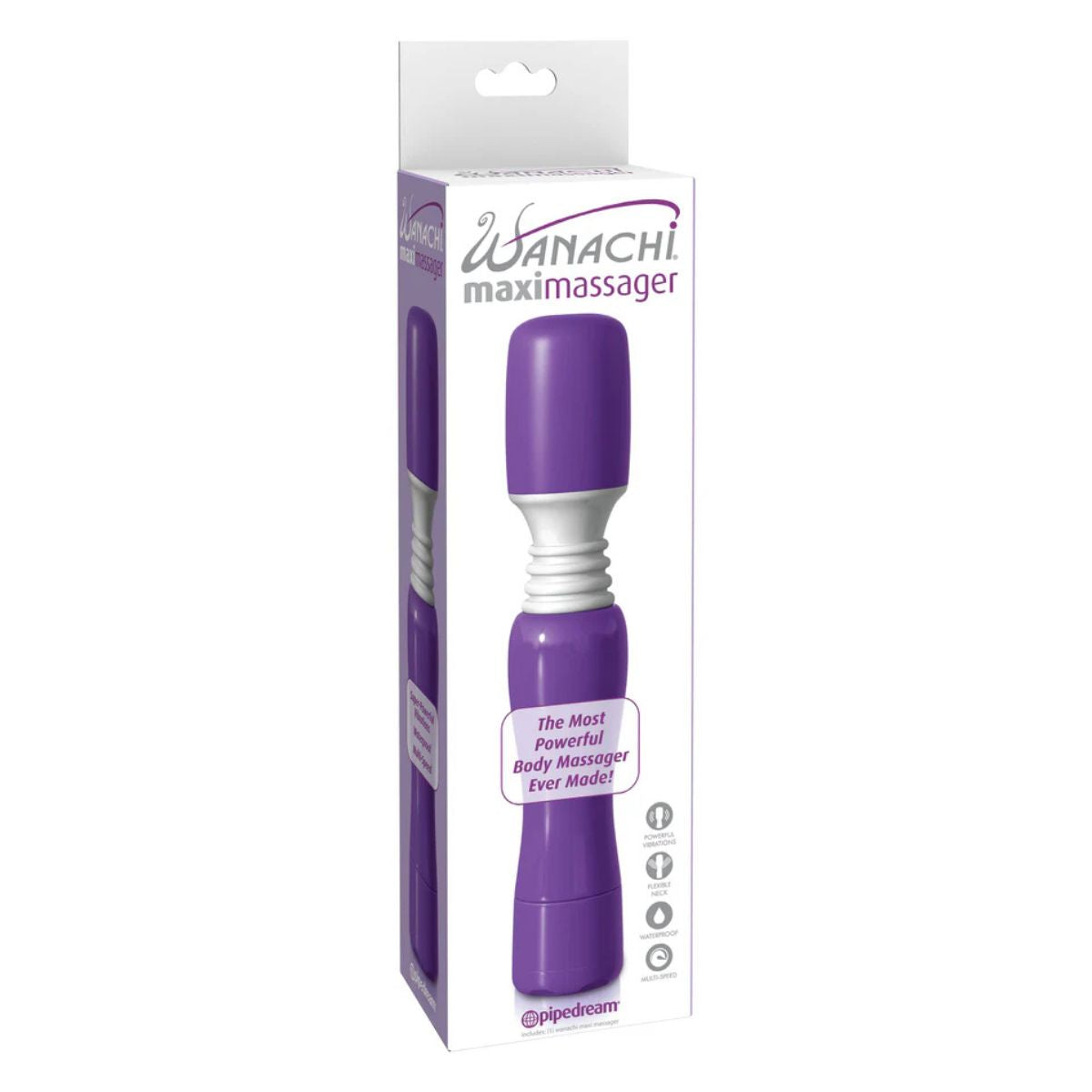 Palo masajeador Wanachi Maxi Purple - Pipedream - Imagen 3 | La Juguetería de Adultos