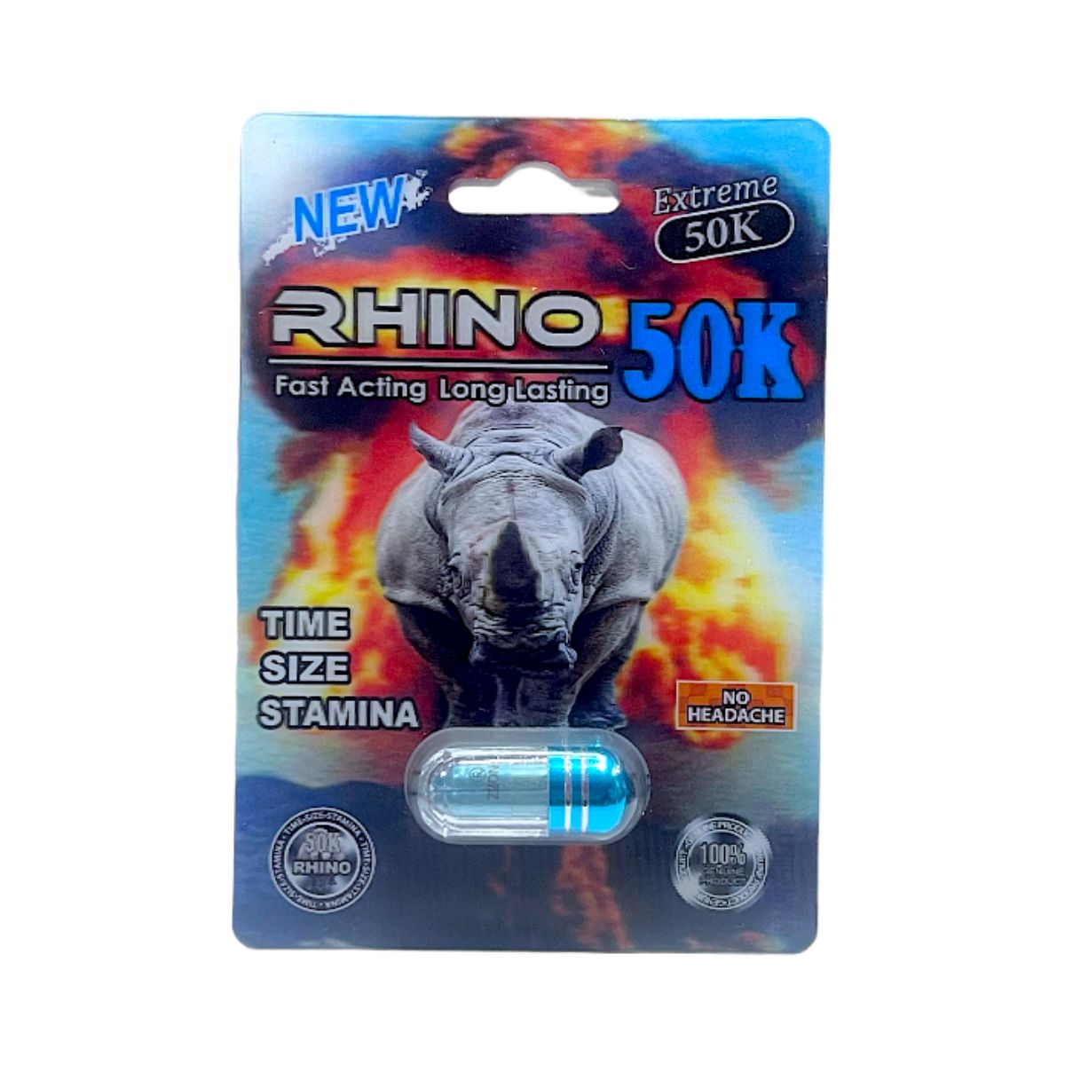 Píldora Rhino Extreme 50K | La Juguetería de Adultos
